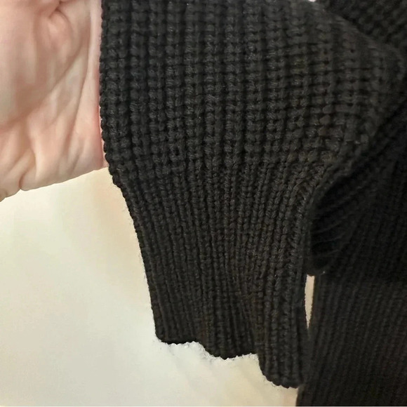 Wilfred Women's 100% Merino Wool Long Sleeve Black Cowl Neck Sweater Size S GUC - Picture 6 of 8
